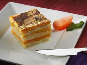 Lire la suite à propos de l’article Millefeuille de patates douces au Maroilles