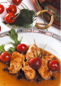 Lire la suite à propos de l’article Sauté de veau à la bière blanche et aux cerises