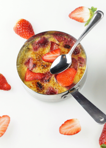 Lire la suite à propos de l’article Crème brûlée pois chiches et fraises